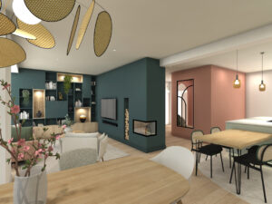 Projet 3d maison neuve architecture d'intérieur